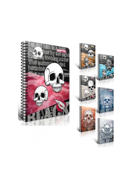 Black Sp.Ofs.Pp.Kapak Defter A4 - 80 Yaprak