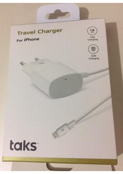 iPhone Lightning Dahili Kablo Seyahat Şarj 1000mAh 2SCT2001B
