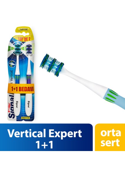 Vertical Expert Diş Fırçası 1+1