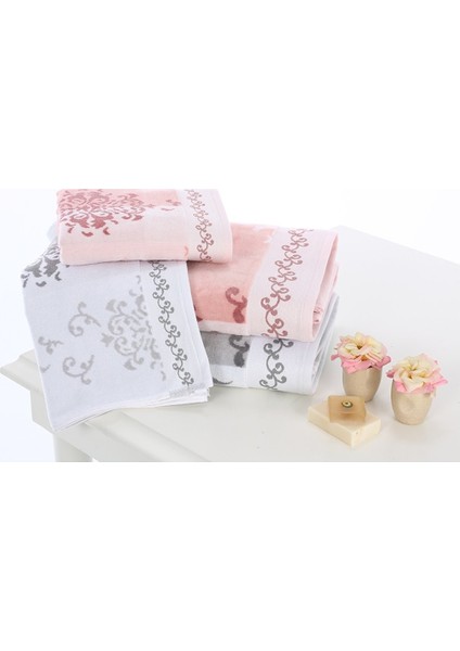 Emily Hamam Takımı Gri-Pembe