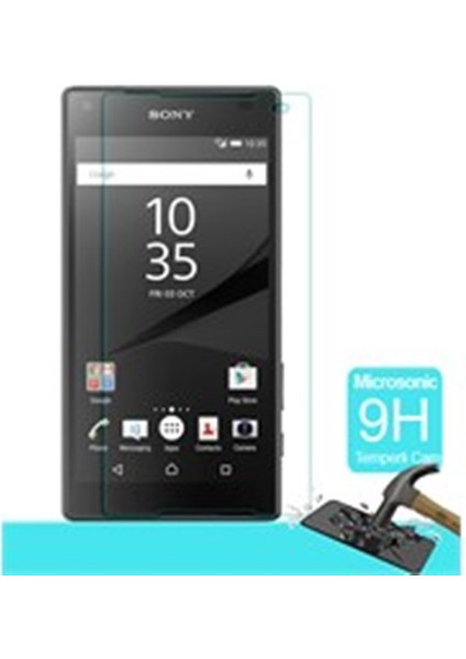 Sony Xperia Z5 Compact Temperli Cam Ekran Koruyucu Film