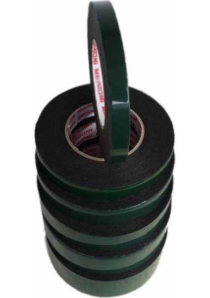 Çift Taraflı Köpüklü Siyah Bant 20 Mm x 10 Mt