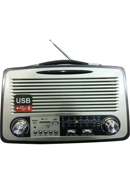 Mega Mg-1700Bt Bluetooth Nostalji Radyo