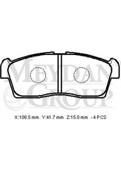 Suzuki Carry- 98/04 Ön Fren Balatası (Disk) (108,5X41,7X15) (Daiwa)