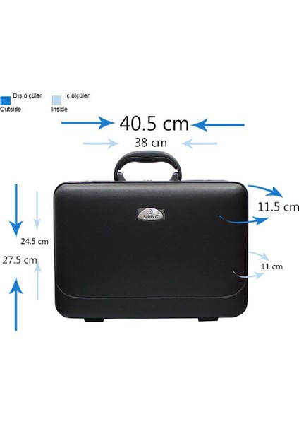 Laptop Bölmeli Abs Kırılmaz James Bond Model Evrak Lapto Çantası 13-15 İnçh indirimleri