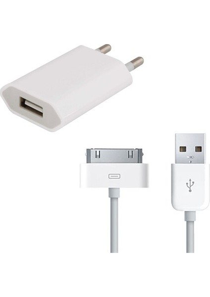 Apple iPhone Uyumlu 4-4S Takım Şarj Seti
