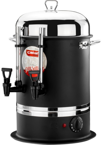 50 Bardak Endüstriyel Çay Otomatı (Siyah)