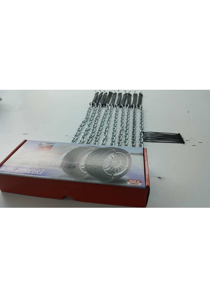 Kolay Tak Çıkar Çelik Kar Zinciri Lastik Zinciri 10 Adet