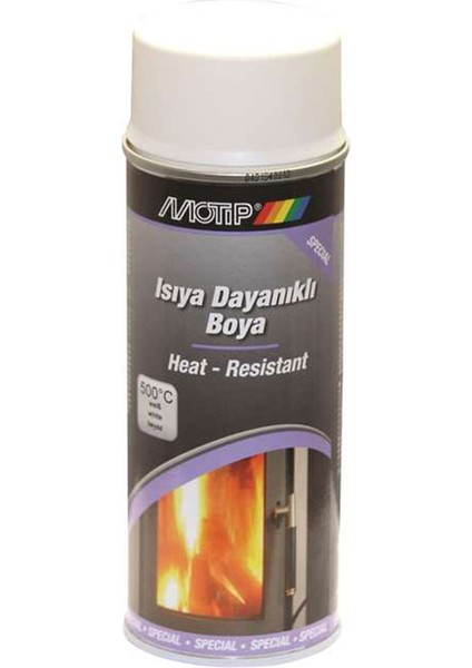 Beyaz 500°C Isıya Dayanıklı Boya 400 ml