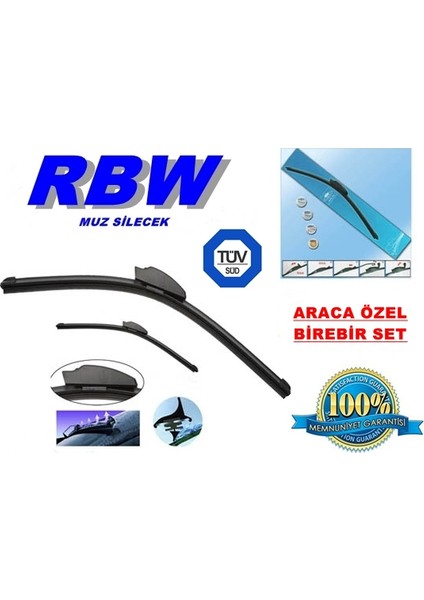 Peugeot 307 2005- Sonrası Muz Silecek 2'li Takım