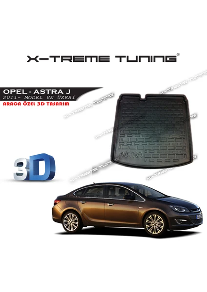 Xt Opel Astra J Sedan Bagaj Havuzu 3D Tasarım