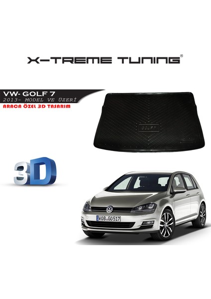 Xt Vw Golf 7 Bagaj Havuzu 3D Tasarım