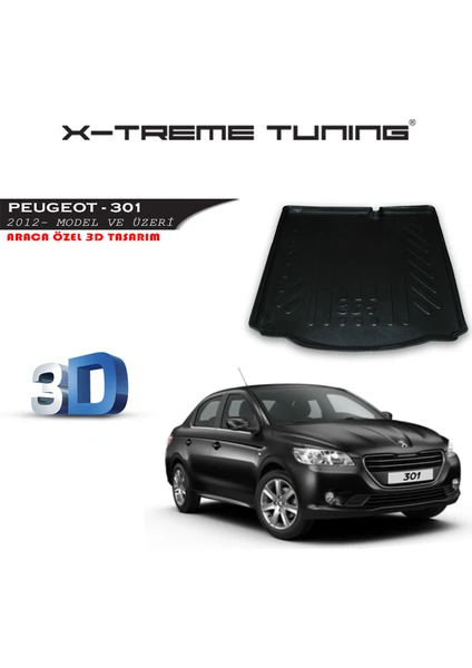 Xt Peugeot 301 Bagaj Havuzu 3D Tasarım