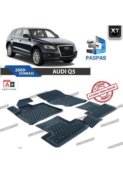 Audi Q5 2009- Sonrası 3D Havuzlu Paspas