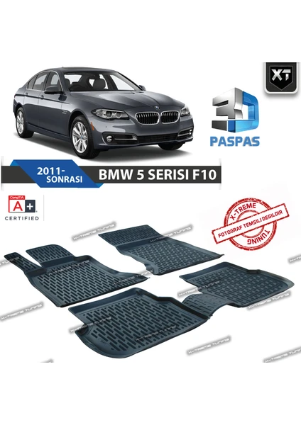 Xt Bmw F10 5 Serisi 2011- Sonrası 3D Havuzlu Paspas