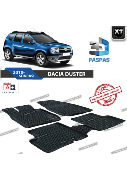 Xt Dacia Duster 3D Havuzlu Paspas 2011- Sonrası