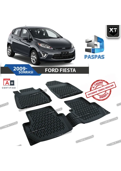 Xt Ford Fiesta 2009- Sonrası 3D Havuzlu Paspas