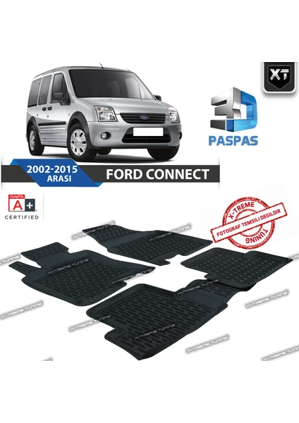 Xt Ford Connect 3D Havuzlu Paspas 2002-2015 Arası