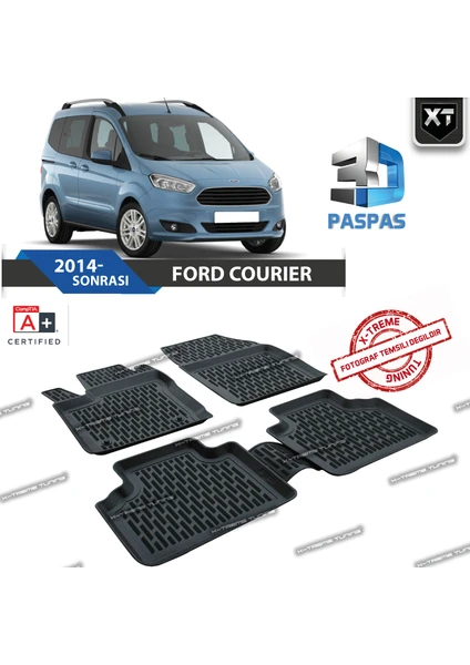 Xt Ford Courier 2014- Sonrası 3D Havuzlu Paspas