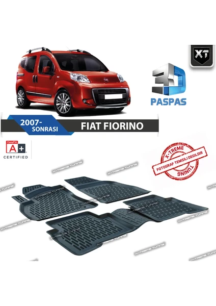 Xt Fiat Fiorino 2007- Sonrası 3D Havuzlu Paspas