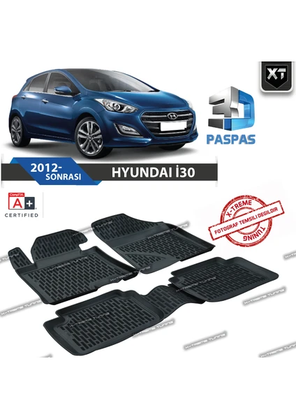 Xt Hyundai İ30 2012- Sonrası 3D Havuzlu Paspas