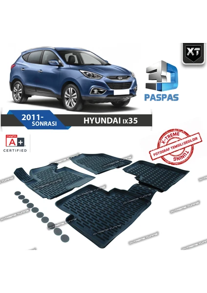 Xt Hyundai İx35 3D Havuzlu Paspas