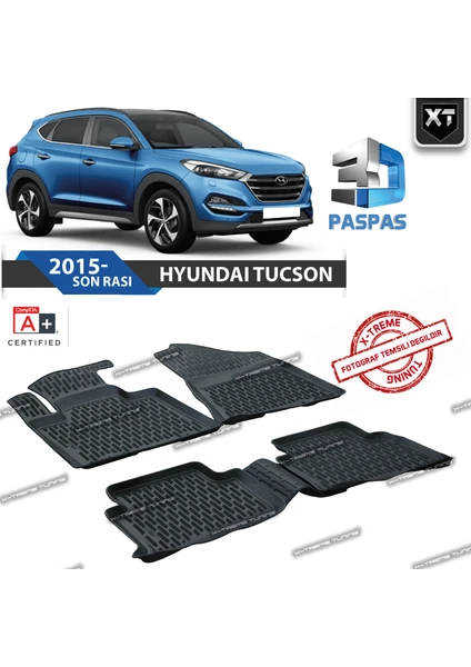 Xt Hyundai Tucson 2015- Sonrası 3D Havuzlu Paspas