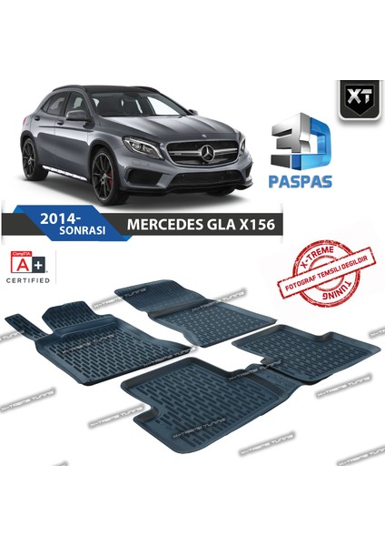 Xt Mercedes Gla X156 3D Havuzlu Paspas 2014- Sonrası