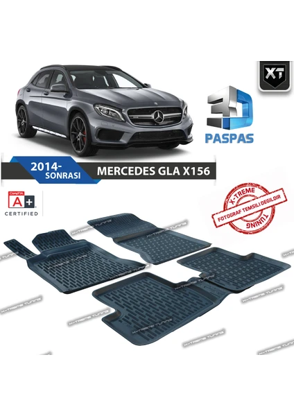 Xt Mercedes Gla X156 3D Havuzlu Paspas 2014- Sonrası