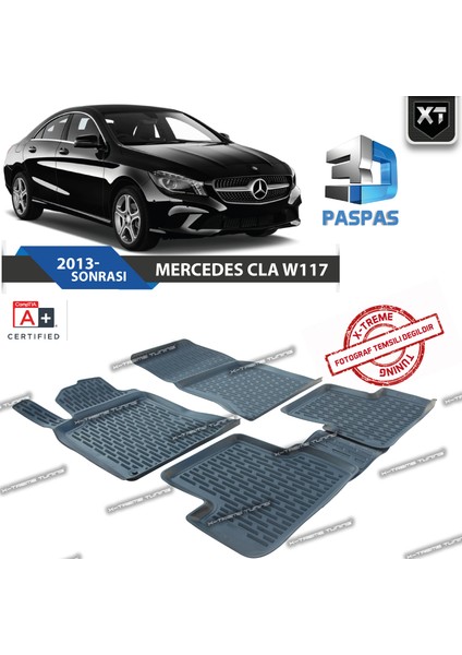 Xt Mercedes Cla W117 3D Havuzlu Paspas 2013- Sonrası