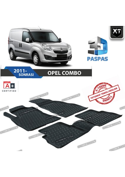 Xt Opel Combo 3D Havuzlu Paspas 2011- Sonrası