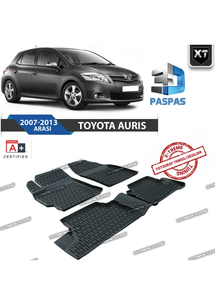 Xt Toyota Auris 3D Havuzlu Paspas 2007-2013 Arası