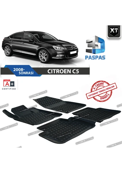 Xt Citroen C5 2008- Sonrası 3D Havuzlu Paspas