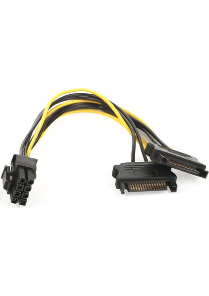 2xSata / 6+2Pin PCI-E Dönüştürücü Güç Kablosu (DK-CB-P203)