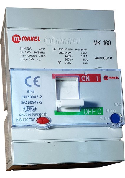 Kompakt Şalter 3X63 A.