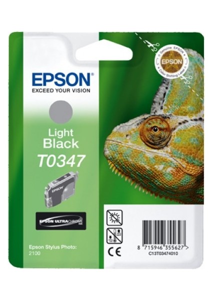 T0347 C13T034740 Açık Siyah Kartuş