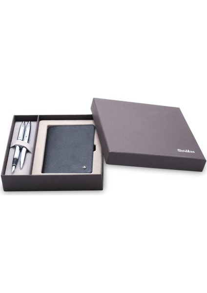 Dr 223 35 Dk + Tük Krom + Hakiki Deri Pasaportluk Siyah