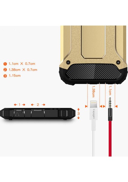 Apple iPhone 6 Plus Kılıf Rugged Armor