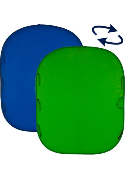 Lastolıte 5687 Chromakey Mavi/Yeşil 1,5X1,8m. Katlanabilir Greenbox