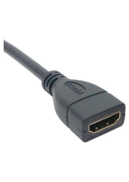 4666 Hdmi Dişi Erkek Uzatma 90 Derece Dirsek Kablosu 0.5 Metre