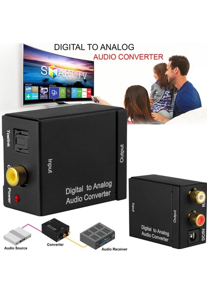 4555 Dijital Optik Coaxial To Analog Çevirici Dönüştürücü Adaptör modelleri