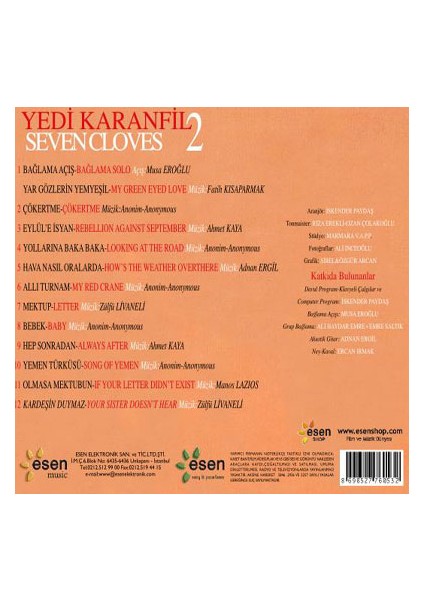 Yedi Karanfil 2 (cd)