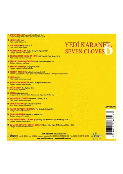 Yedi Karanfil 6 (cd)