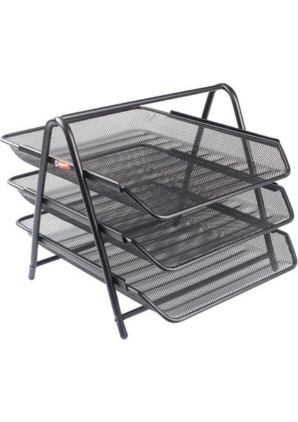 Metal Perfore 3'lü Evrak Rafı Renk - Gümüş fiyatları