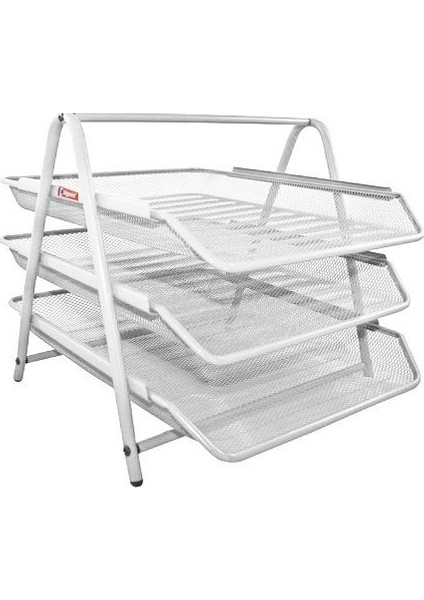 Metal Perfore 3'lü Evrak Rafı Renk - Gümüş modelleri