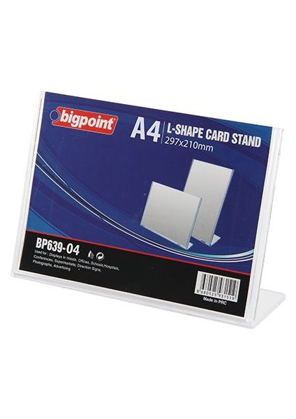 639 Kart Standı Yatay A4