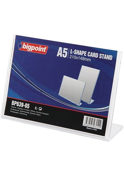 639 Kart Standı Yatay A5