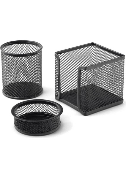 Metal Perfore 3'lü Set - Bp403 Renk - Siyah