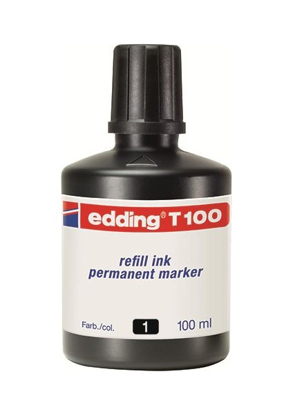 T100 Permanent Mürekkep 100 Ml Renk - Mavi