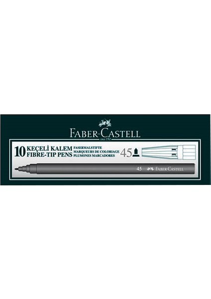 45 Keçeli Kalem 10'lu Renk - Kırmızı fiyatları